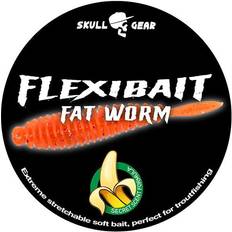 Skull gear Skull Gear Flexibait Fat Worm-Orange