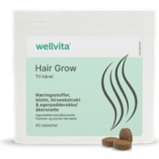 Taurin Kosttilskud Wellvita Hair Grow 60 stk