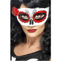 Unisex Eye Masks Fancy Dress Smiffys Mexican Day Of The Dead Eyemask