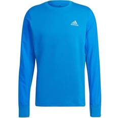 Blå - Løb Sweatere adidas Fast Reflective Crew Sweatshirt Men - Blue Rush/Reflective Silver