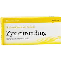 Zyx Zyx Citron 3mg 20 st Sugtablett