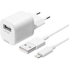 Laddare - Lightning Batterier & Laddbart Deltaco USB-AC181