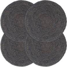 Natural Place Mats vidaXL Plain 4-pack Place Mat Natural, Grey