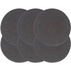 vidaXL Plain 6-pack Bordstablett Natur, Grå