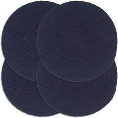 Cotone Sottopentole vidaXL Plain 4-pack Sottopentola Blu