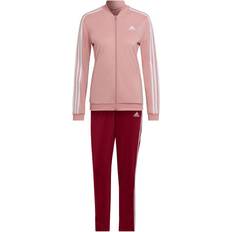 Adidas Essentials 3-Stripes Track Suit Women - Legacy Burgundy/White