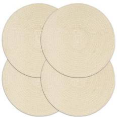Bruna Bordstabletter vidaXL Plain 4-pack Bordstablett Natur, Brun