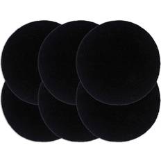 Negro Individuales vidaXL Plain 6-pack Individuales Negro