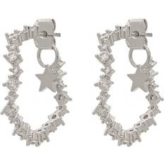 Capella mässing Lily and Rose Capella Hoops Earrings - Silver/Transparent