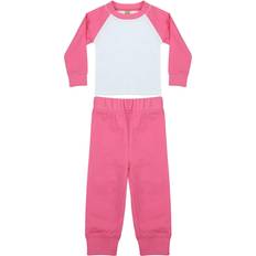 Babies Pyjamases Children's Clothing Larkwood Childrens Pyjamas - Candyfloss Pink White