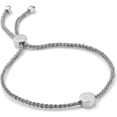 Friendship Jewellery Bracelets Monica Vinader Linear Solo Friendship Bracelet - Silver/Diamond