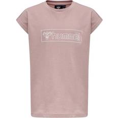 Hummel Girls T-shirts Hummel Boxline T-shirt S/S - Woodrose (213375-4852)