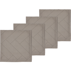 Södahl Tiles Damask 4-pack Stofserviet Brun, Beige, Grå (45x45cm)