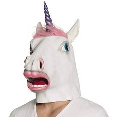 Rosa Heldækkende masker Kostumer Boland Latex Head Mask Unicorn Pinkie