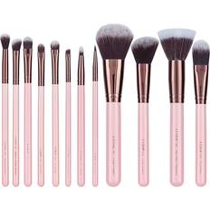 Luxie Rose Gold Brush Set in Pink