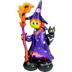 Halloween Ballons Animaux & Personnages Amscan Anagram 4241811 Halloween Scary Witch AirLoonz Air-filled Foil Balloon 55"