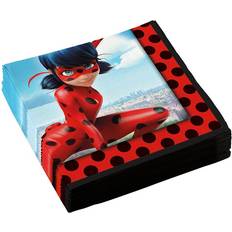 Punainen Lautaset, Kupit ja Aterimet Amscan Servetit ladybug 33 x 33 cm 20 kpl ladybug teema ihmeit