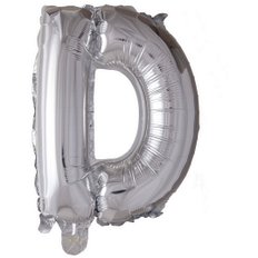 Globos Folie ballon BOGSTAVER SØLV, 41 cm D