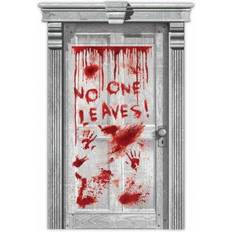 Amscan Bloody Door Grey Wall Decoration