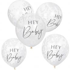 Babyshower Ballonnen Ginger Ray Confetti Ballonnen ''Hey Baby''