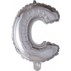 Bogstavballoner Globos Folie ballon BOGSTAVER SØLV, 41 cm C