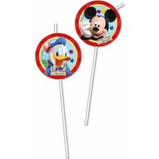 Disney Pack 6 Pajitas Mickey Playful Surtido