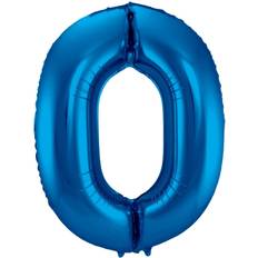 Folat folieballongsiffra '' 0 '' 86 cm blå