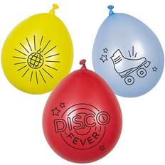 Latex ballonnen Boland 6x disco ballonnen ca. 25 cm Feestversiering en decoraties