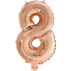 Globos Kobber folie ballon som tallet 8