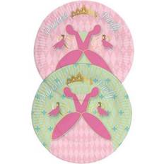 Prinsesser Engangstallerkner Funny Fashion Princess Party signs, 8pcs