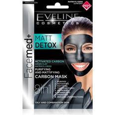 Eveline Cosmetics Maschere Viso Eveline Cosmetics Matt Deep Detox Carbon Mask Maschere Carbone Attivo 10 ml