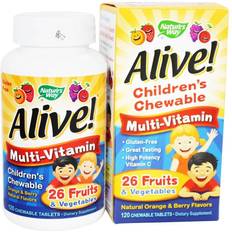 Nature's Way Alive! Children's Chewable Multi-Vitamin Orange and Berry 120 Chewable Tablets