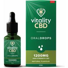 Vitality CBD Vitality CBD Natural 1200mg CBD Oral Drops 30ml