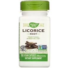 Natures Way Vitamins & Supplements Natures Way Licorice, Root, 100 Capsules