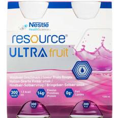 Resource ultra Resource Ultra Fruit Hallon-Svarta Vinbärssmak 4x200 ml