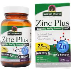 Nature's Answer Zinc Plus 25 mg 60 Vegetarian Capsules 60 stk