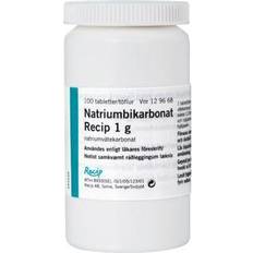 Meda Natriumbikarbonat 1g 100 tabletter