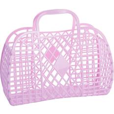Tasker Sun Jellies Retro strandtaske, large Lilla