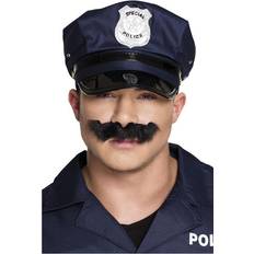 Univormut ja Ammatit Asusteet Boland Police Mustache Black