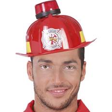 Uniformes et Métiers Casques Fiestas Guirca Mens Firemans Helmet With Light & Sound