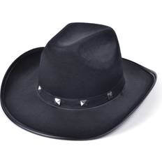 Black Hats Bristol Novelty Unisex Adults Studded Cowboy Hat (One Size) (Black)