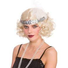 Wicked Costumes 20ér paryk m. pandebånd BLOND