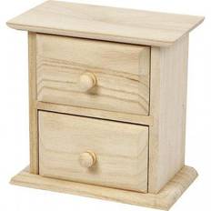 Beige DIY Creativ Company Chest of Drawers, size 13x7,5x13 cm, 1 pc