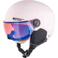 Rosa Caschi da sci Alpina Kid's Zupo Visor Quattroflex Mirror Lite S2 51-55 cm