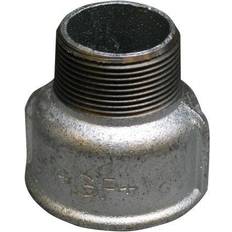 +GF+ spidsmuffe galvaniseret blødstøbt