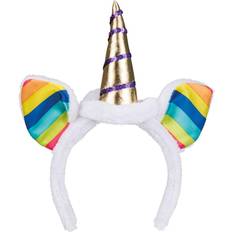 Boland Unicorn Horn Tiara with Rainbow Ears