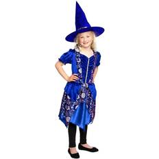 Kostumer Folat heksekjole Dark Moon junior polyester blå str. 98-116
