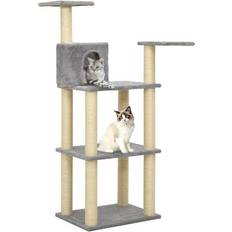 vidaXL Cat Tree with Sisal Scratching Posts 119cm