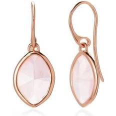 Monica Vinader Petal Earrings - Rose Gold/Quartz