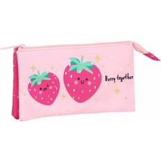 Safta Blackfit8 Berry Brilliant Triple Pencil Case